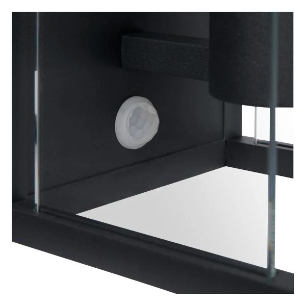 Lucide CLAIRE - Wandlamp Binnen/Buiten - 1xE27 - IP54 - Beweging & dag/nacht sensor - Antraciet - detail 1